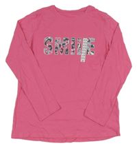 Nové - Růžové triko s nápisem Dunnes