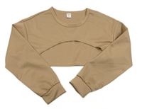 Béžové crop tričko Shein