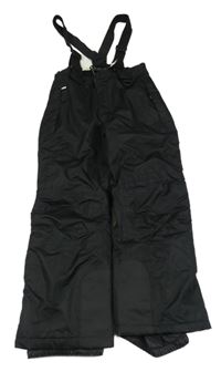 Nové - Černé šusťákové oteplovačky s trakami Crivit