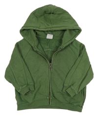 Zelená prepínaci mikina s kapucňou Zara