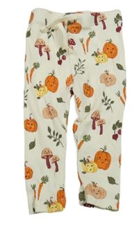 Biele rebrované tepláky s obrázkami Matalan