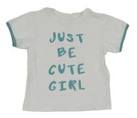 Bílé tričko s nápisem 