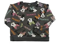 Tmavošedá mikina s Minnie Disney