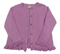 Lila prepínaci rebrovaný sveter F&F