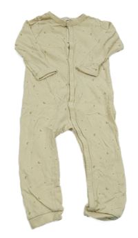 Béžový overal s hvězdičkami 