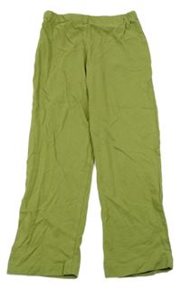 Zelené pyžamové nohavice