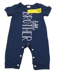 Nové - Tmavomodrý overal s nápisom