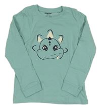 Svetlozelené tričko s dinosaurom Lupilu