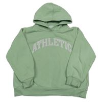Světlezelená mikina s nápisem a kapucí H&M
