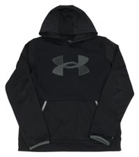 Čierna thermo mikina s logom a kapucňou Under Armour