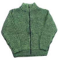 Tmavomodro-zelený prepínaci sveter OVS