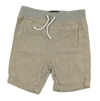 Béžové ľanové kraťasy Denim Co.