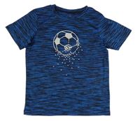 Modro-černé melírované sportovní tričko s míčem Topolino