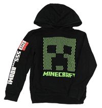 Černá mikina Minecraft s kapucňou zn. Next
