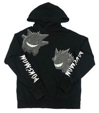 Čierna mikina s Pokémony a kapucňou zn. H&M