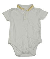 Biele body s golierikom Mothercare
