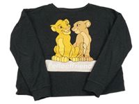 Tmavosivá mikina Levíý Kráľ Disney