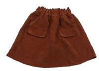 Vínová menšestrová sukňa Shein