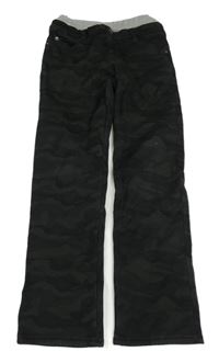 Černo-šedé army rifle s úpletovým pasem 