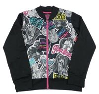 Čierna prepínaci mikina s potiskem Monster High