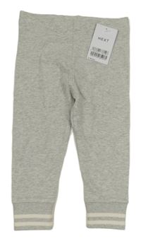 Nové - Šedé melírované tepláky s proužky Next