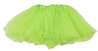 Limetková tylová sukně 