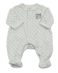 Bílý sametový overal s medvídky Orchestra 