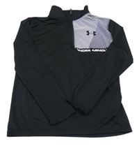 Černá sportovní funkční mikina s logem Under Armour