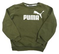Khaki oversize mikina s logem Puma