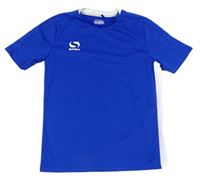 Safírovo-biele funkčné športové tričko s logom Sondico