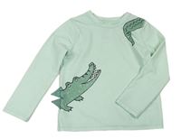 Mátové UV tričko s krokodýlkem zn. H&M