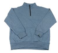 Modro-sivá melírovaná oversize mikina s vreckom zn. F&F