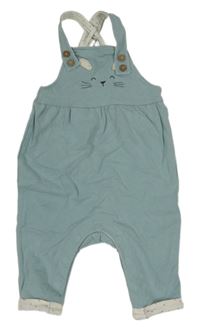 Světlemodrošedé laclové tepláky s kočičkou M&S