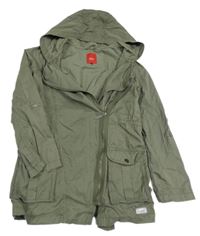 Khaki šušťáková parka s kapucňou S. Oliver