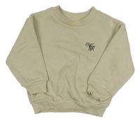 Svetlobéžová tepláková mikina s písmenky H&M