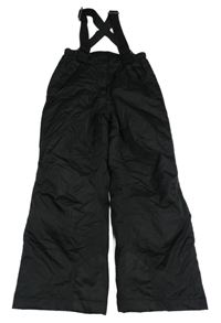 Černé šusťákové zimní oteplovačky s kšandami TechTez