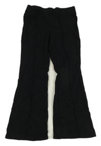 Černé flare kalhoty H&M