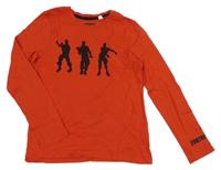 Červené tričko s Fortnite C&A