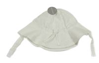 Nové - bílý klobouk s madeirou a výšivkou PRIMARK