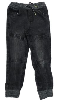 Čierne cuff rifle s úpletovým pasom INFINITY KIDS