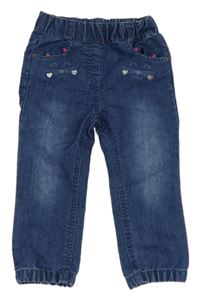 Modré cuff rifle s kočičkami Topomini