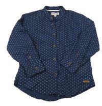 Tmavomodrá vzorovaná košeľa