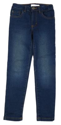 Tmavomodré skinny teplákové rifle RESERVED