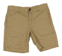 Béžové chino plátěné kraťasy H&M