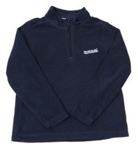 Tmavomodrá fleecová funkčná mikina s logom REGATTA
