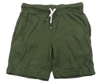 Khaki bavlnené kraťasy F&F