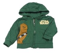 Zelená prepínaci mikina so Žvejkalem a kapucí - Star Wars Sinsay