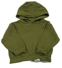 Khaki mikina s kapucňou zn. Primark