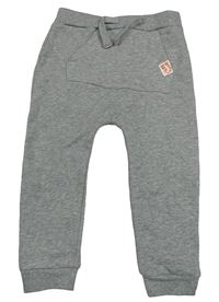 Sivé melírované tepláky s klokaní vreckom F&F