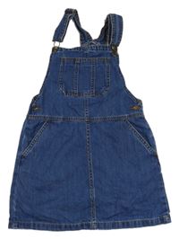 Modré riflové laclové šaty Next